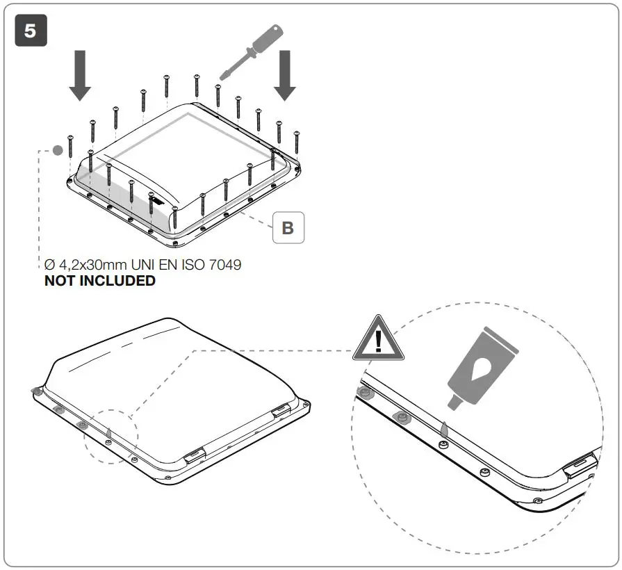 FIAMMA Turbo Vent Premium Rooflight Instruction Manual - Fig 5