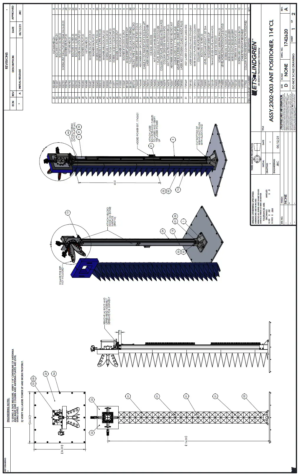 ETS LINDGREN 2302 Type Positioners Automated 3 Dimensional Pattern Measurements - fig