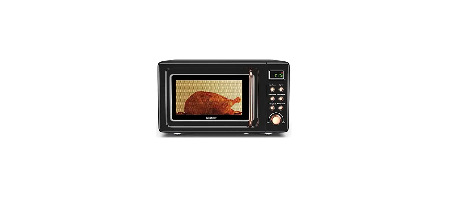 Costway Ep24454wh Retro 0.7 Cu. Ft. Countertop Microwave Oven User Manual