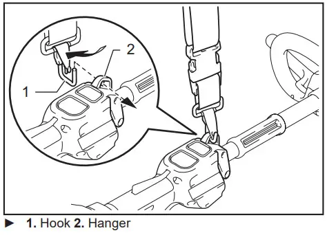 makita GRU01 Cordless Grass Trimmer - Hanger