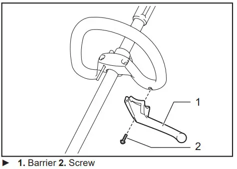 makita GRU01 Cordless Grass Trimmer - Screw