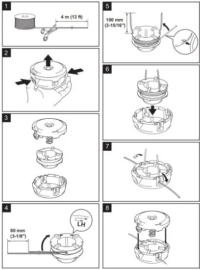 makita GRU01 Cordless Grass Trimmer - fig6
