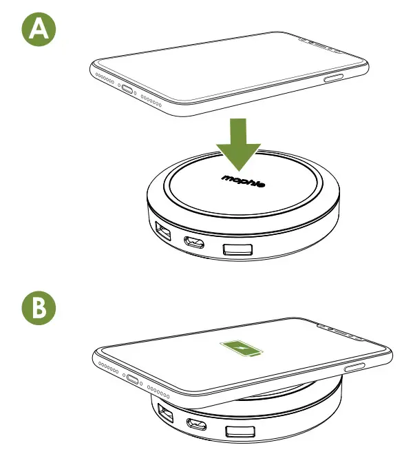 mophie 401307463 Wireless Charging Hub - parts 1