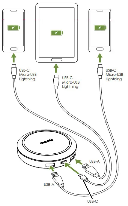 mophie 401307463 Wireless Charging Hub - parts 2