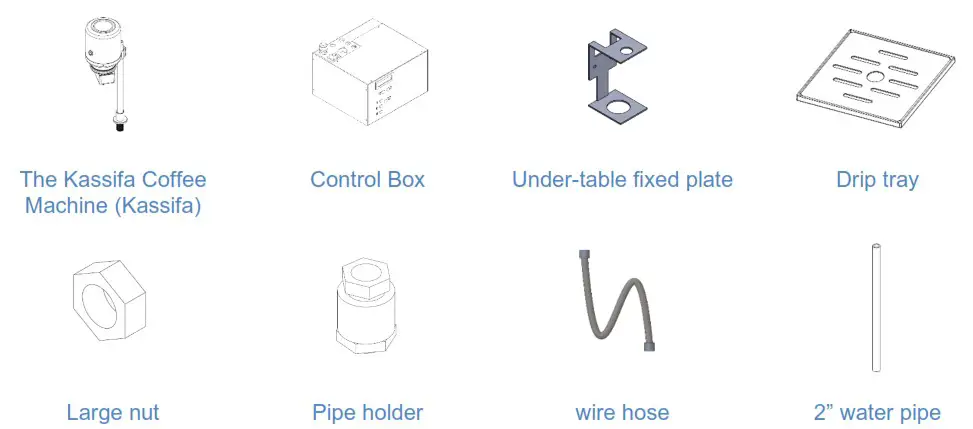 OTFES O 41 Kassifa Coffee Machine - Installation instructions