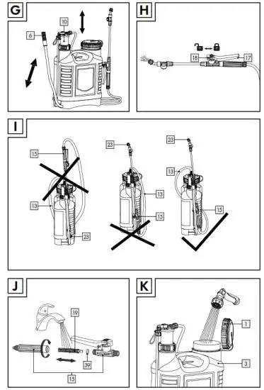 PARKSIDE 16L Backpack Pressure Sprayer - icon22