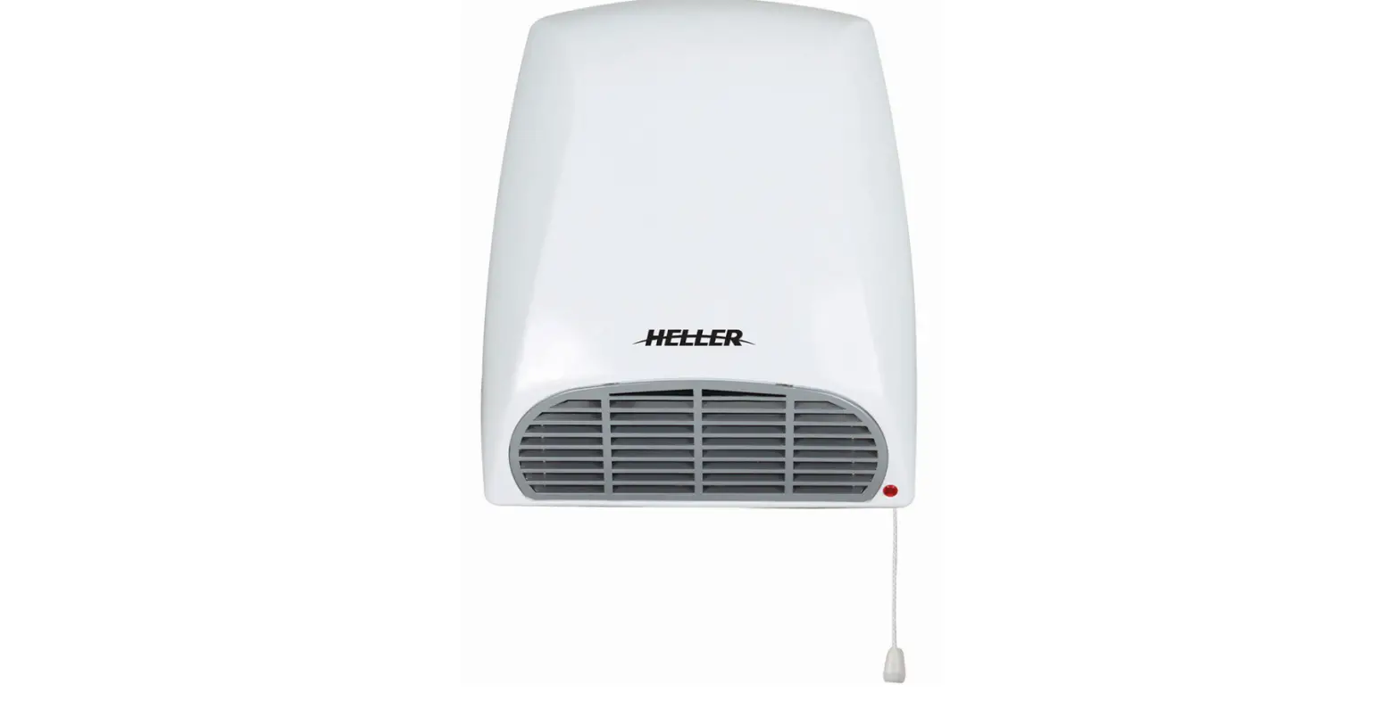 Heller Hbh2000 Wall-mounted Fan Heater 1800-2000w User Manual