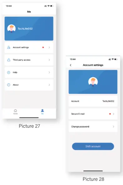 KEXU-W-XX Bedroom 65.6ft Smart WiFi and Bluetooth LED Strip Lights User Manual - Picture 27,28