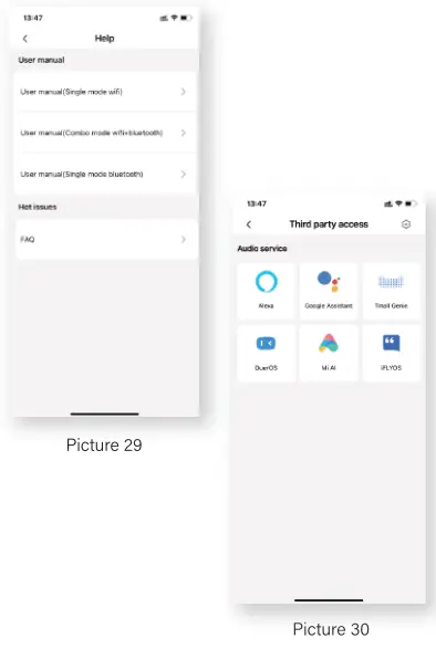 KEXU-W-XX Bedroom 65.6ft Smart WiFi and Bluetooth LED Strip Lights User Manual - Picture 29,30