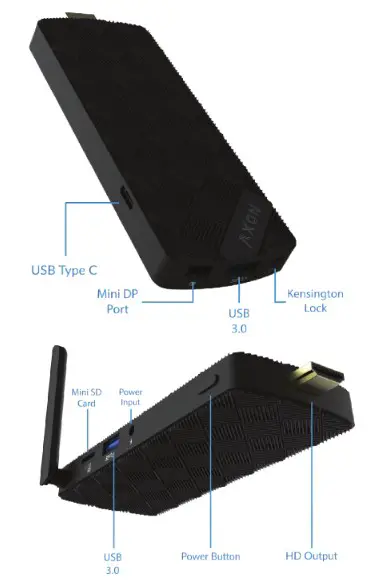 N82E16883800004 Fanless Axon Mini PC Stick - HOW TO SET UP 2