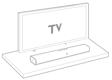 Place the Soundbar on the table