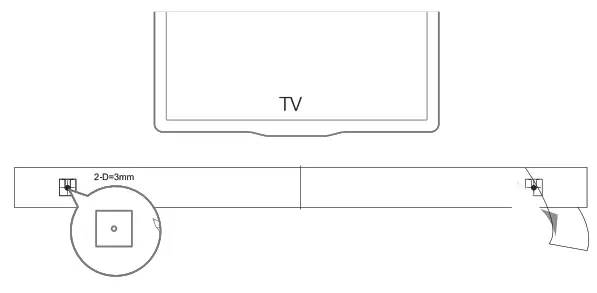 Wall mount the Soundbar