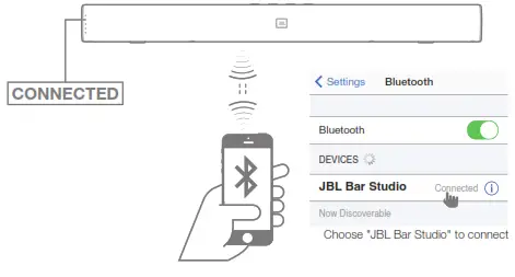 Select “JBL Bar Studio