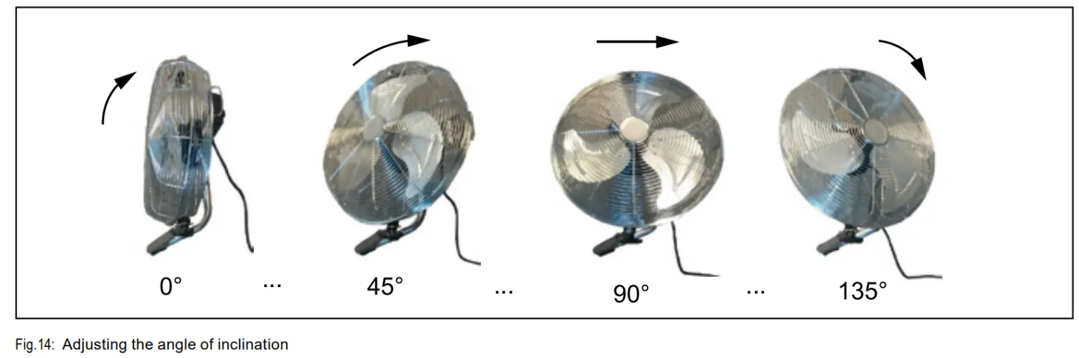 goobay 39510 16 Inch Retro Floor Fan - fig 16