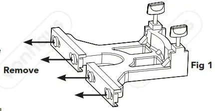 VonHaus 3500019 1600W Heavy Duty Router - CURVED EDGE GUIDE 1