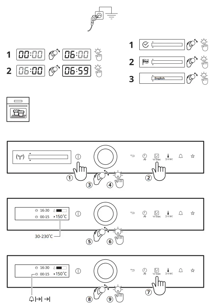 IKEA Finsmakare Convection Oven Steamer Pyrolysis Black - fig 1