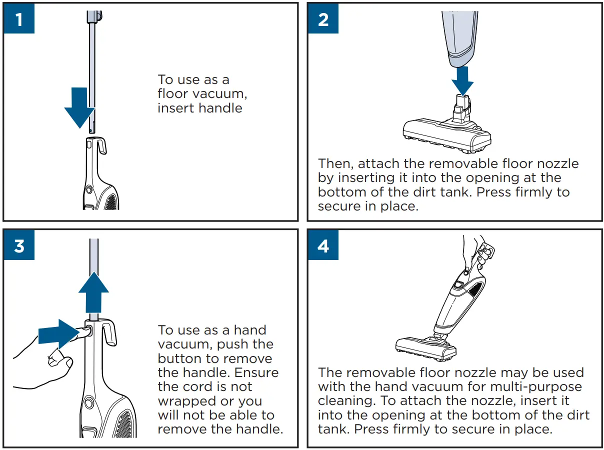 BISSELL 2773 Series Featherweight Powerbrush Stick Vacuum User Manualb - Assembling and Using your Vacuum