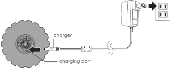 medmassager rollvibe max massage roller - charging port