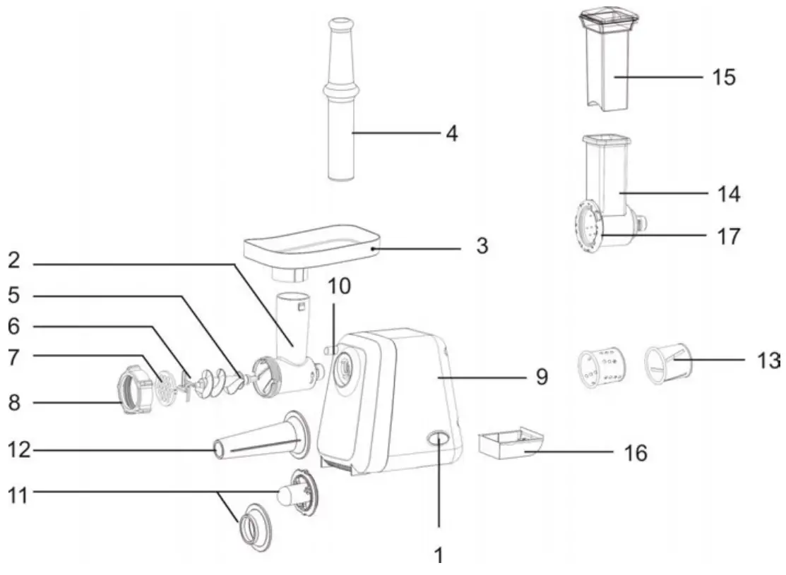 SCARLETT SC MG45M22 Meat Grinder- fig2