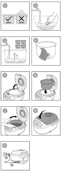 PHILIPS HD3038 Rice Cooker - figure 2