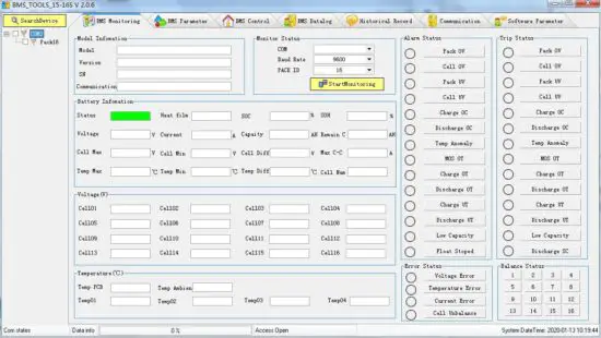 SIGNATURE SOLAR EG4 Lithium ion Battery - PC SOFTWARE