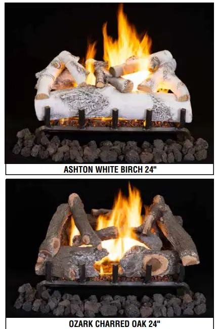 IHP DUALBURNEROD24N Vented Gas Log and Burner Set- fig1