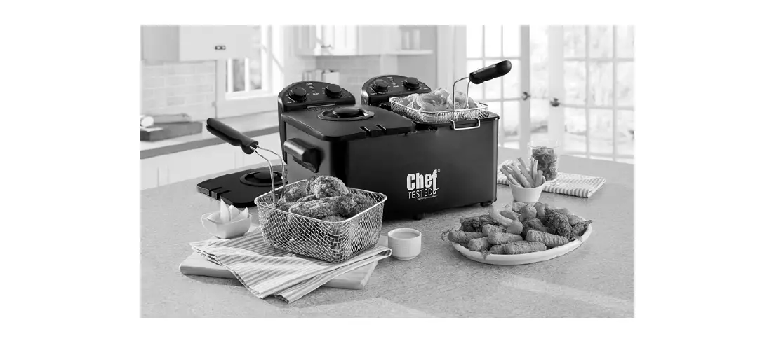 Chef Tested 791281 Double-tank Deep Fryer Instruction Manual Chef Tested 791281 Double-tank Deep Fryer Instruction Manual