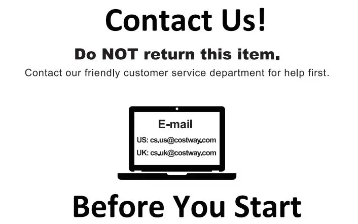 COSTWAY TY328062 Kids Kick Scooter - contact us