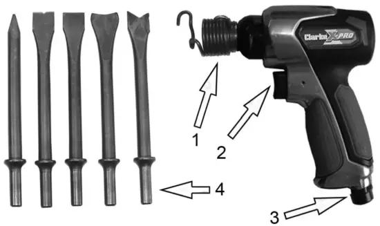 Clarke CAT138 Air Hammers - FIG 4
