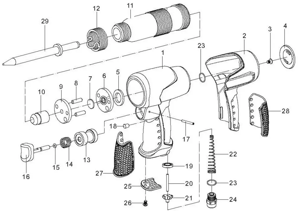 Clarke CAT138 Air Hammers - FIG 8
