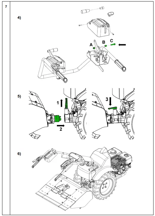 Rear Tiller Pro Trac 1350BE-5