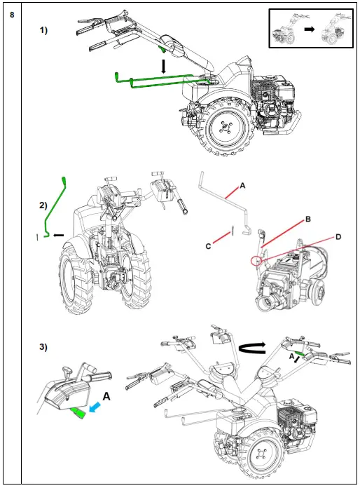 Rear Tiller Pro Trac 1350BE-6