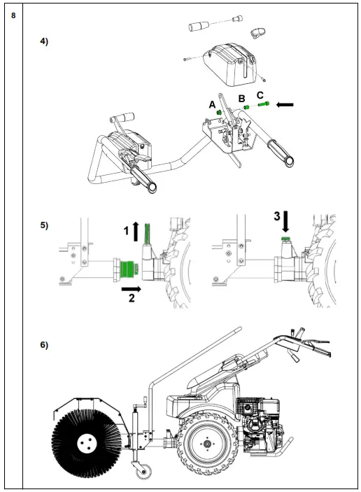 Rear Tiller Pro Trac 1350BE-7