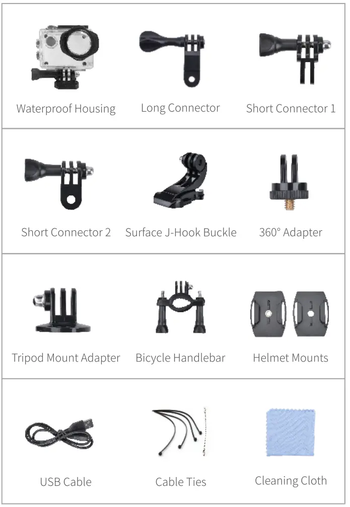 VanTop Moment 4s 4K Sports Action Camera - 1