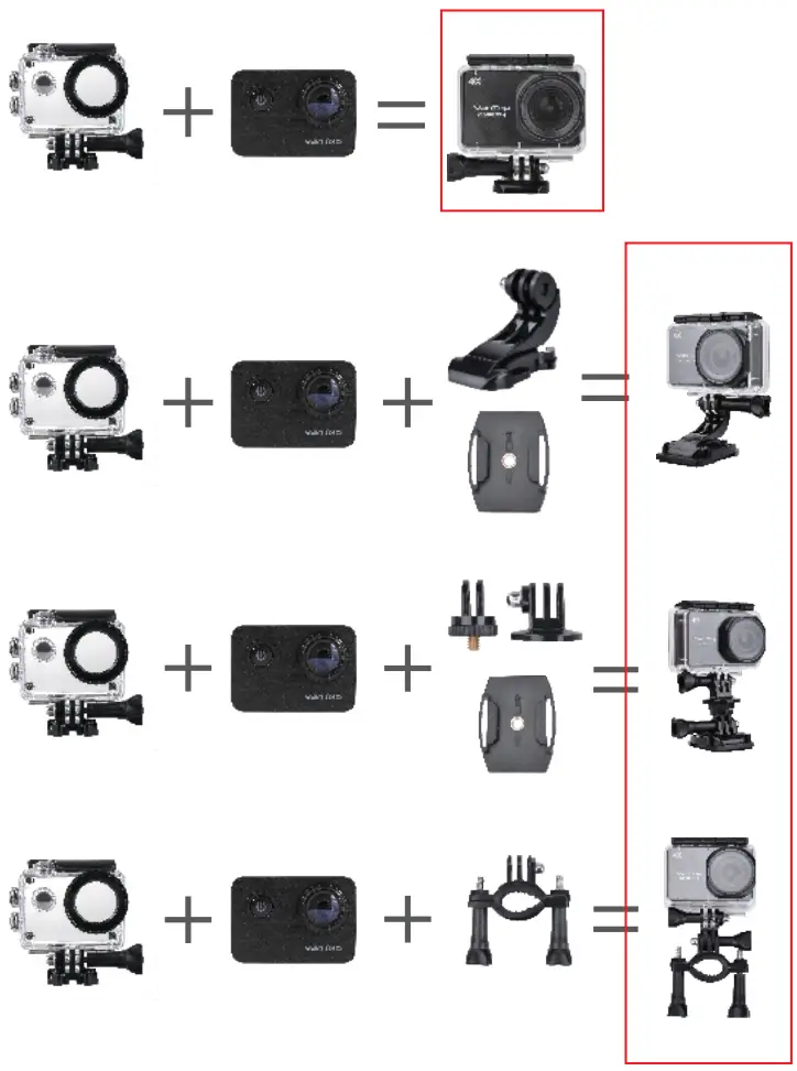 VanTop Moment 4s 4K Sports Action Camera - 3