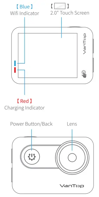 VanTop Moment 4s 4K Sports Action Camera - 4