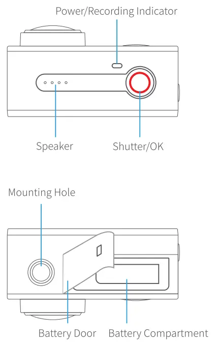 VanTop Moment 4s 4K Sports Action Camera - 5