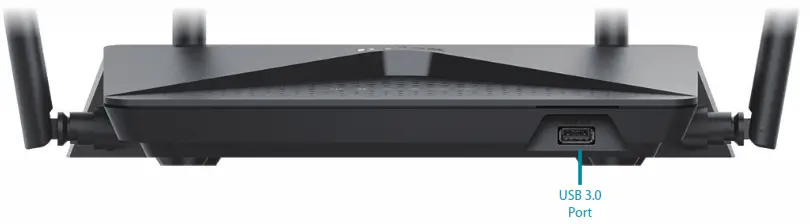 D-Link AC2600 MU-MIMO Wi-Fi Gigabit Router - Front View