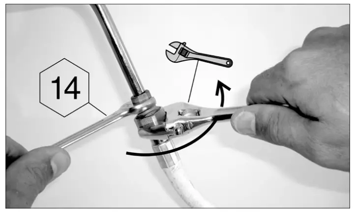 NF ringed hose connector