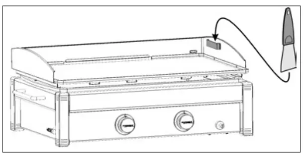 Place Spatula on unit