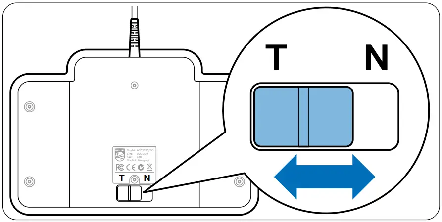 Foot control ACC2310 / ACC2320