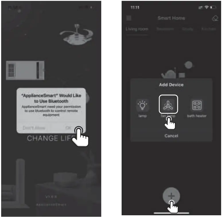 Scolii SF001 Ceiling Fan - app 1