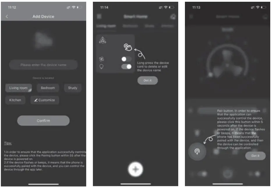 Scolii SF001 Ceiling Fan - app 2