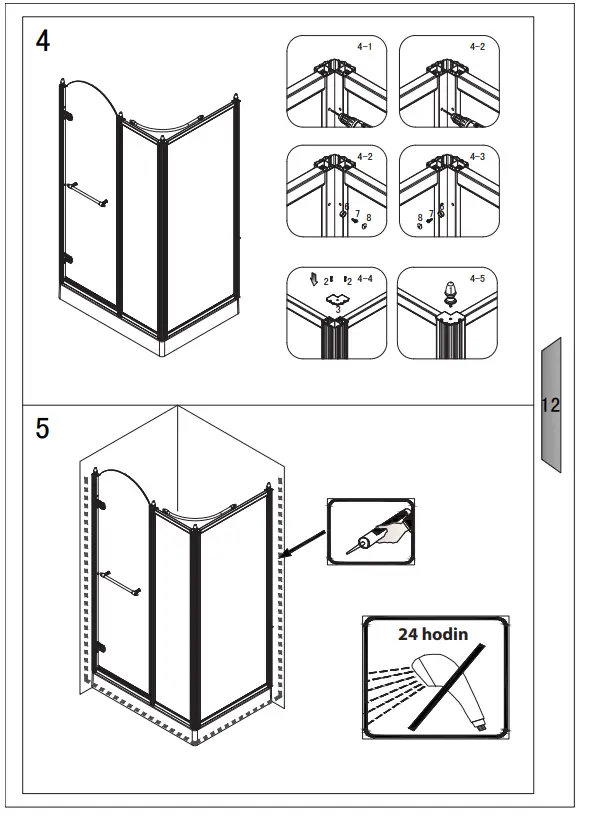 GELCO GQ4610 Antique Shower Door-11