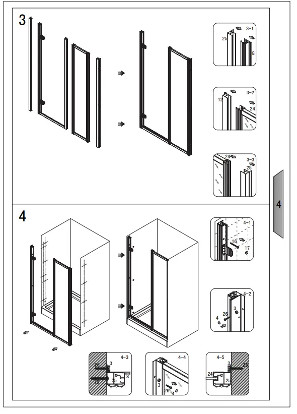 GELCO GQ4610 Antique Shower Door-3