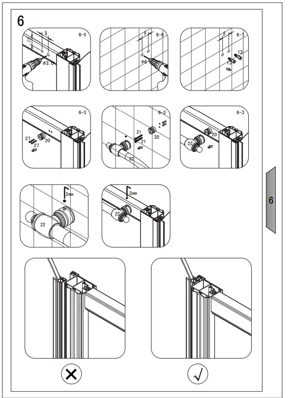 GELCO GQ4610 Antique Shower Door-5