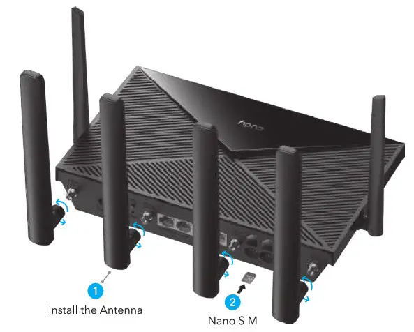 cudy LT18 AX1800 4G LTE Dual Band WiFi 6 Gigabit Cellular Hotspot Router - Quick Installation 1