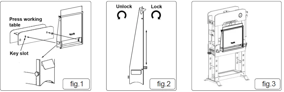 sealey-PPFSG1-SAFETY-GUARD-FOR-PPF20S-PPF30S &-PPFS301S-PRESSES-FIG-1