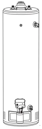 GE APPLIANCES GP30T08BXR Choice 30 Gallon Tall Liquid Propane Atmospheric Water Heater-fig3