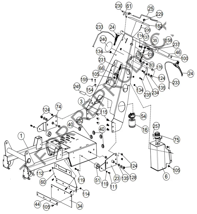 BILLY GOAT AE1300H Hydro Aerator - DRAWING ENGINE 4